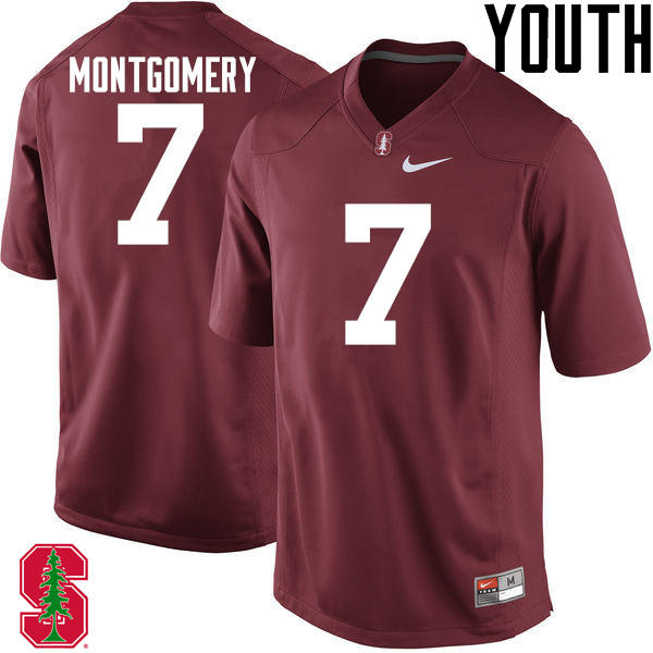 Youth Stanford Cardinal #7 Ty Montgomery College Football Jerseys Sale-Cardinal